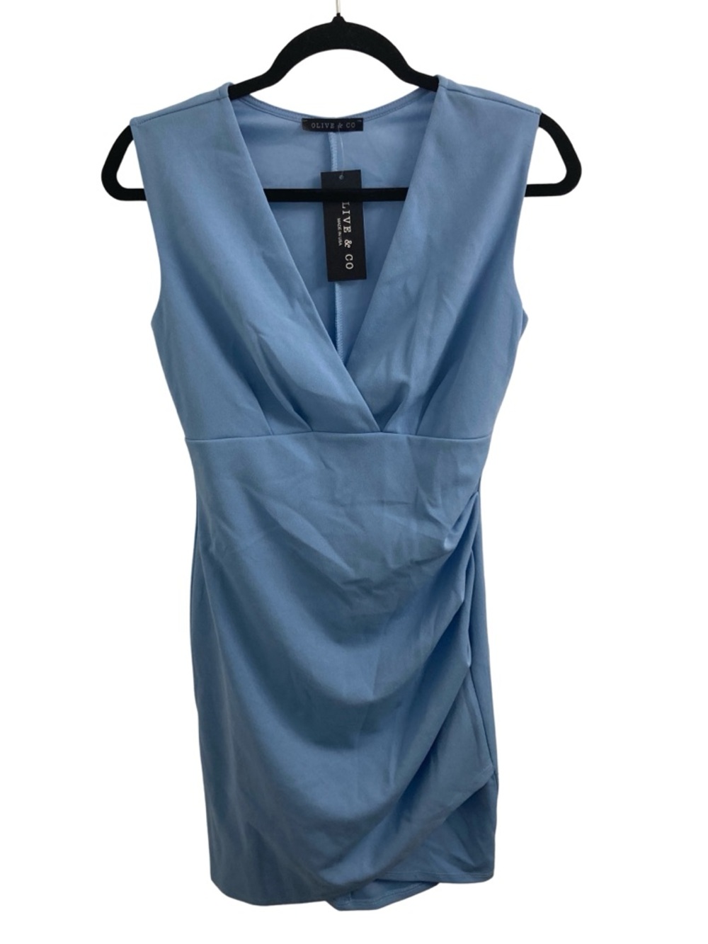 Olive & Co Blue Sleeveless Midi Dress Size S